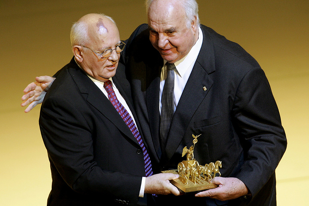 Helmut Kohl et Mikhaïl Gorbatchev