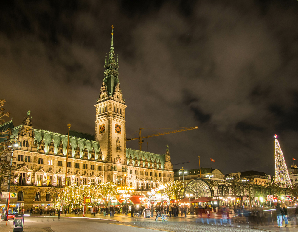 Le marché de Noël d'Hambourg en Allemagne